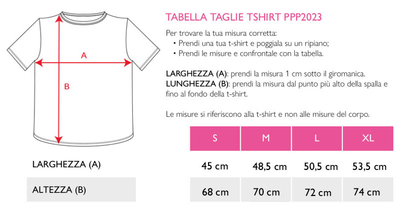 T Shirt e Pink Kit ufficiale PittaRosso Pink Parade